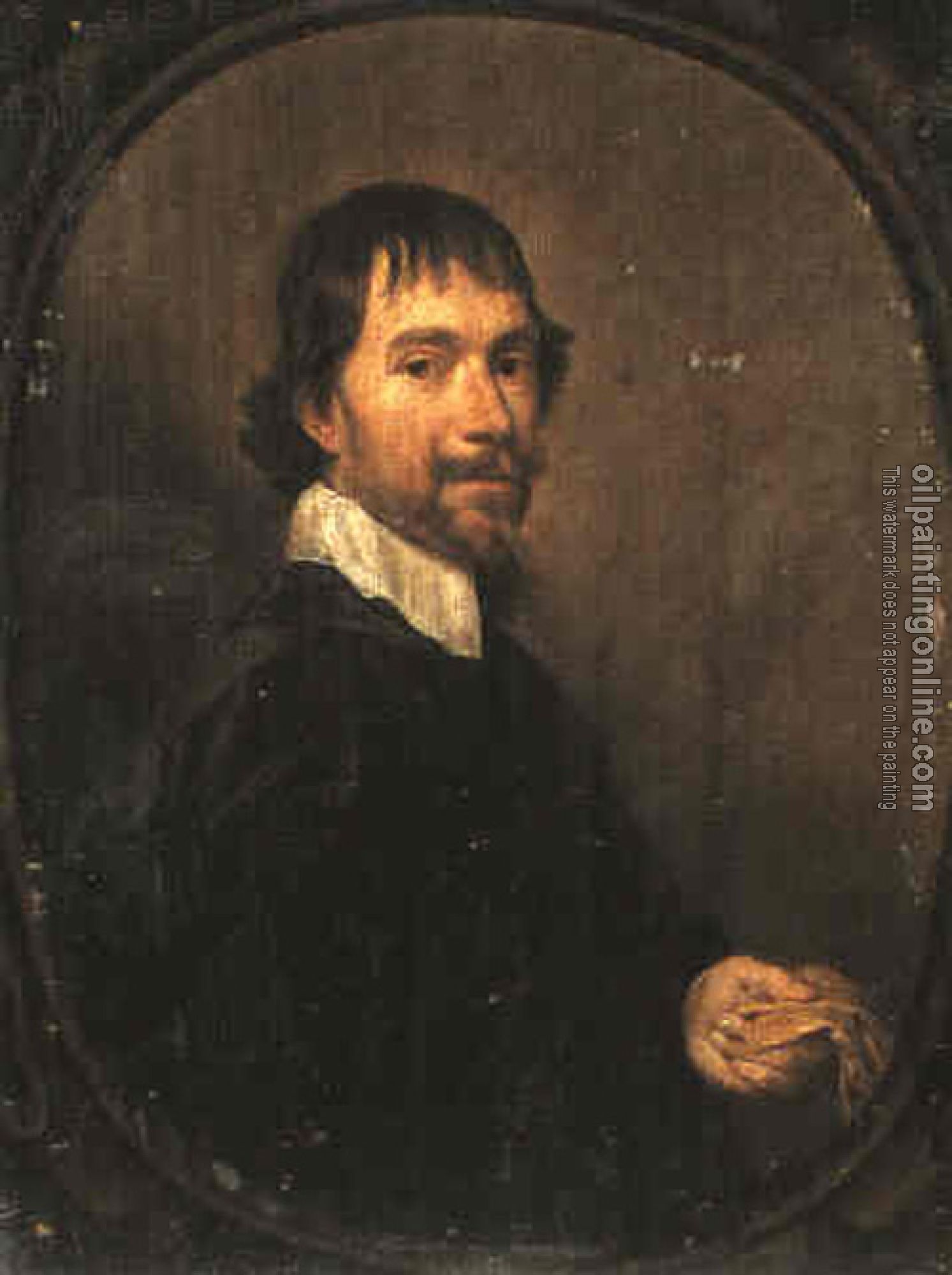 Jan Mytens - A Portrait of a Man Holding a Glove